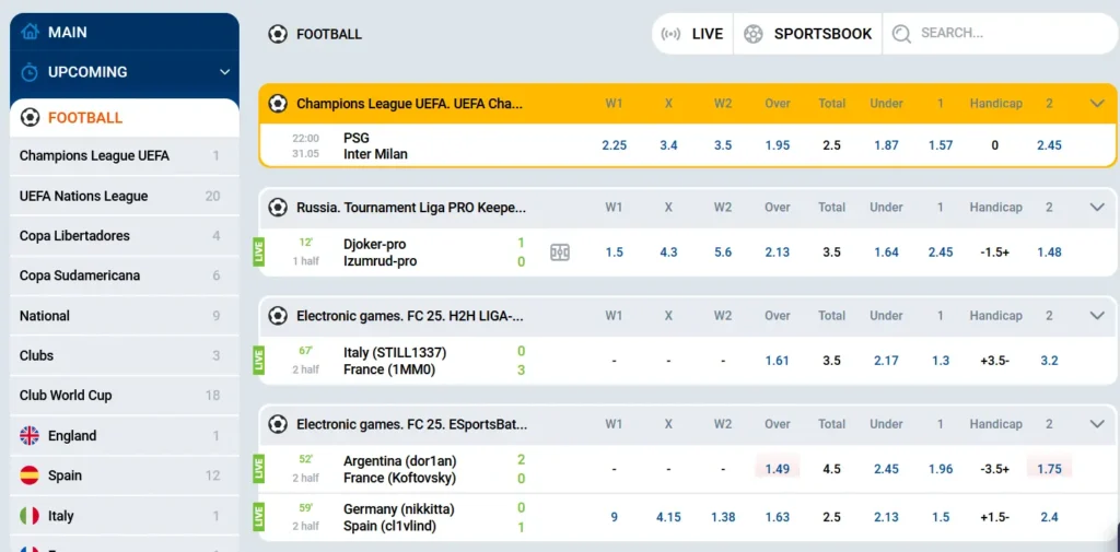 Mostbet Betting
