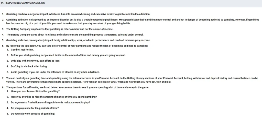 RESPONSIBLE GAMING AND GAMBLING RESPONSIBLE GAMING AND GAMBLING